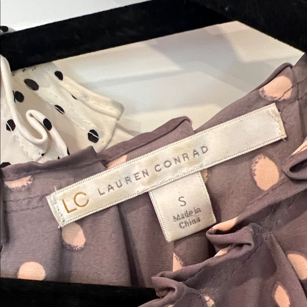 LC Lauren Conrad Polka Dot Blouses - Picture 3 of 5